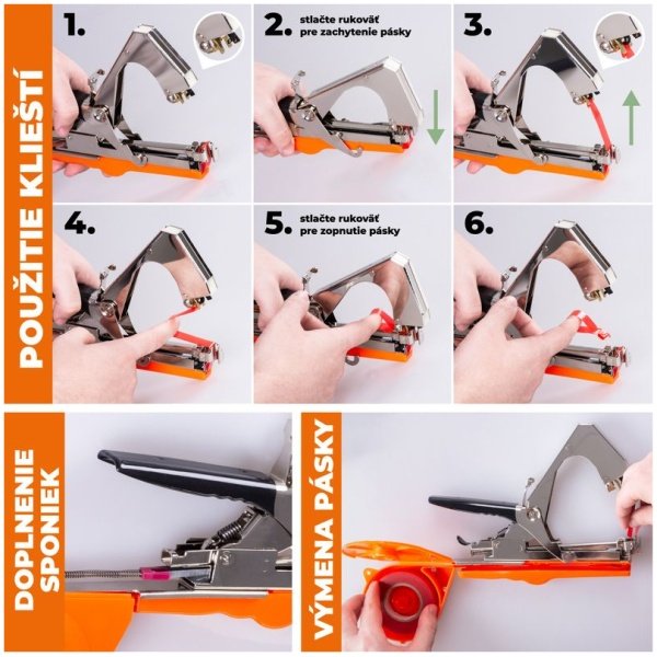 Cameleon SP500 replės, įrišimo