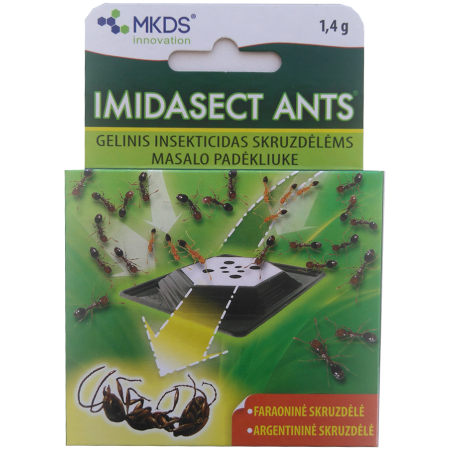 320 Imidasect herilased, 1,4 g, geel-insektitsiid söödakarbis sipelgate tõrjeks