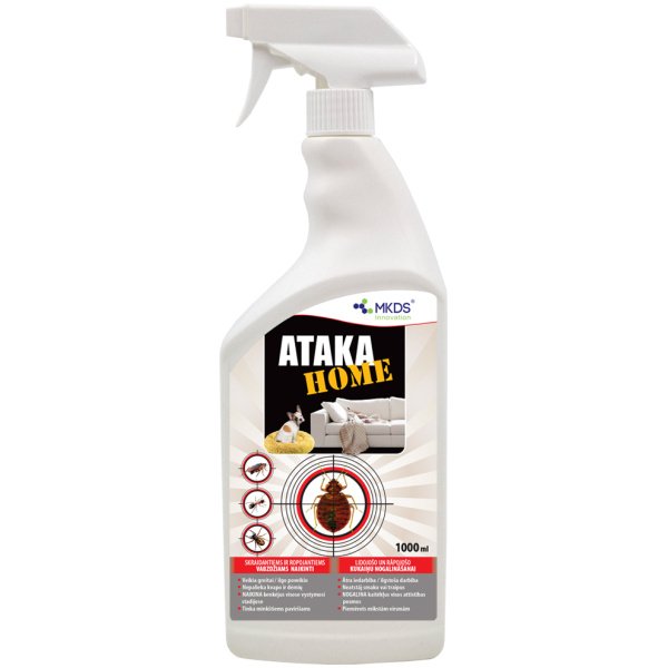 Ataka HOME insekticīds paklāju, matraču kaitēkļu iznīcināšanai, 1L