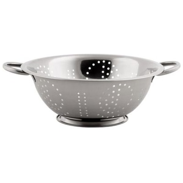 MagicHome  koštuvas, 28 cm, apvalios skylės, nerūdijančio plieno sietelis