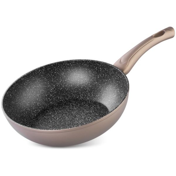 Keptuvė Wok MagicHome Coffee Brown Line, 28 cm