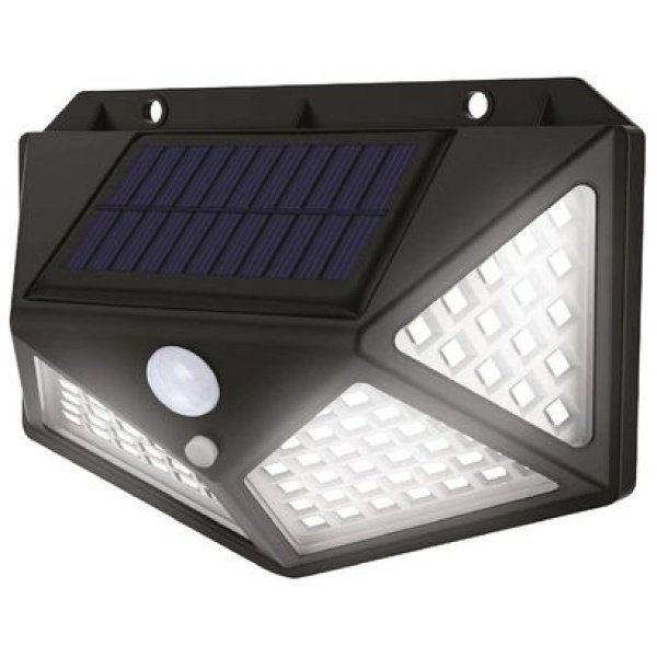Lempa  sienai/tvorai, 100x LED, saulės, judesio jutiklis, 200 lm