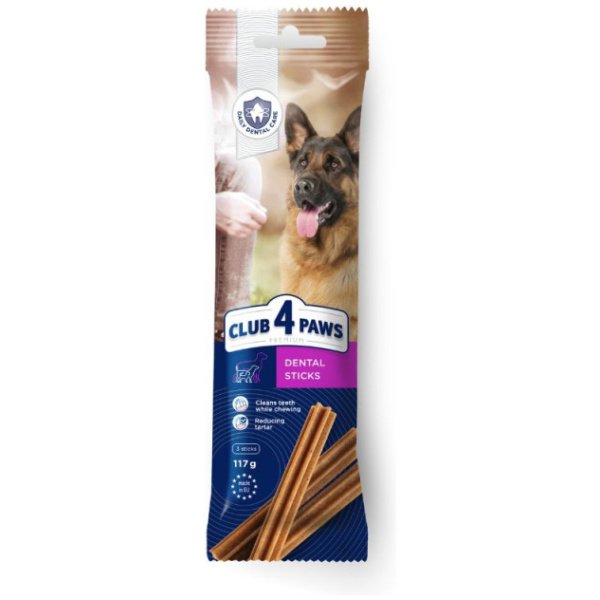 CLUB 4 PAWS PREMIUM Pieaugušajiem suņiem zobu kopšanas kociņi lielām šķirnēm (3 gab. iepakojumā)