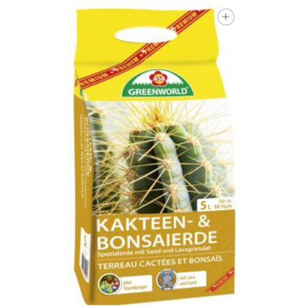kaktusų Kaktusų ir bonsų medelių žemė 5L