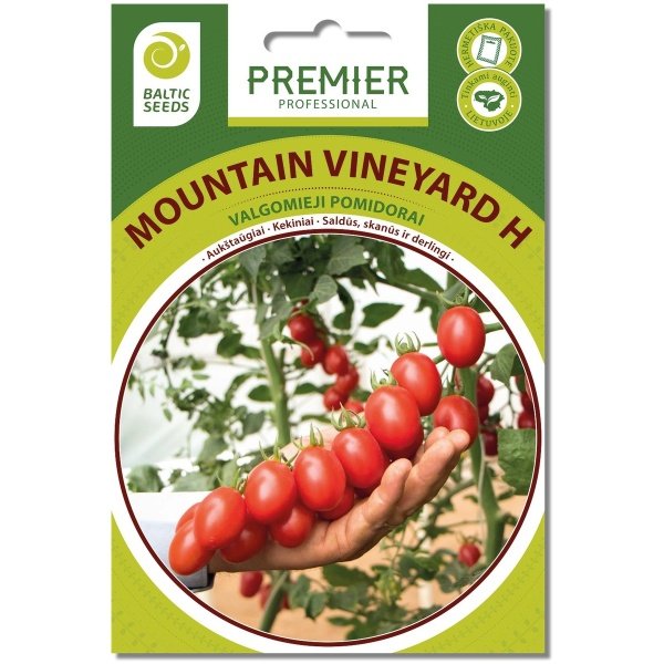 Pomidorai MOUNTAIN VINEYARD H (F1), 8 sėklos