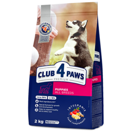 CLUB 4 PAWS PREMIUM VISŲ VEISLIŲ ŠUNIUKAMS „SU DIDELIU VIŠTIENOS KIEKIU“. 20kg