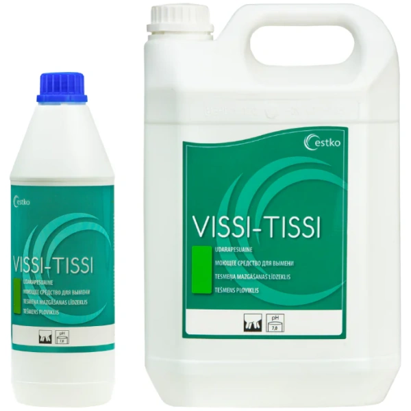 Vissi-Tissi ploviklis gyvulių tešmenims ir speneliams plauti prieš melžima
