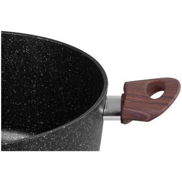 Puodas MagicHome Black Marble Line, 28 cm, 5900 ml, su dangčiu