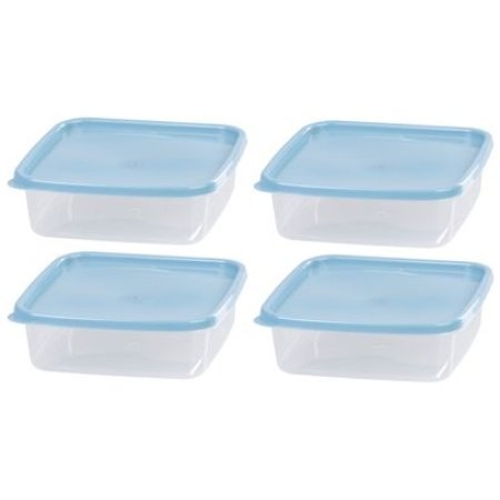 MagicHome Lunchbox rinkinys 4vnt, 1000 ml, 177x177x58 mm, kvadratas, Clip