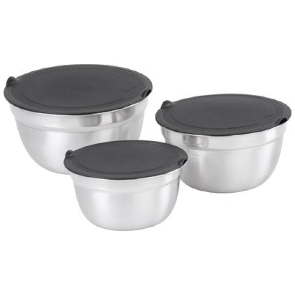 MagicHome dubuo, nerūdijantis plienas, su dangteliu, 14-16-18 cm, rinkinys iš 3
