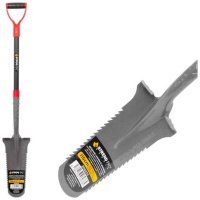 Lāpstas dārzam ErgoBULL, drenāžas, ar stikla šķiedras rokturi D 1150 mm