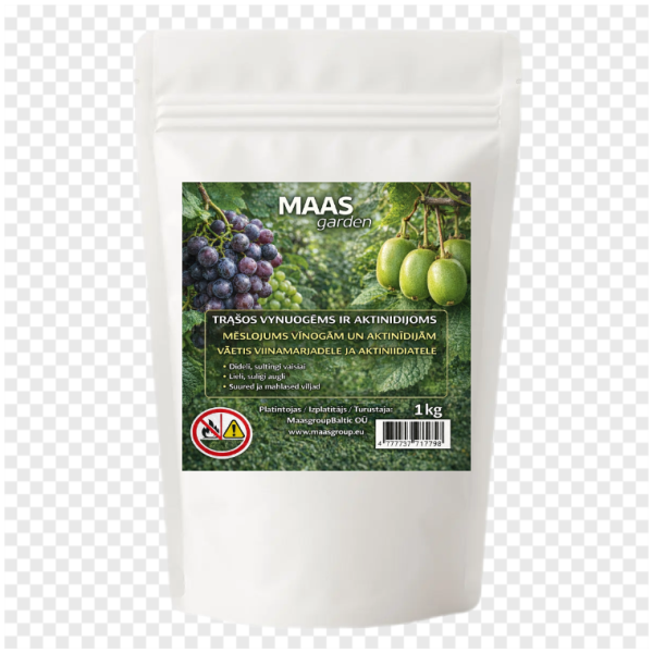 Kompleksās mēslovis vīnogām un aktinīdijām 1kg bez hlora