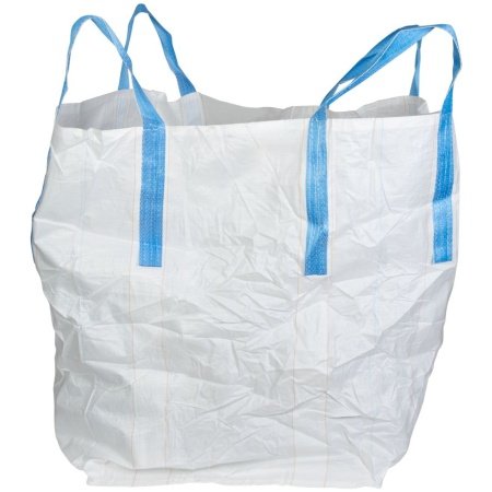 Didmaišis BIGBAG, 90x90x120 cm, PP, 4 auselės, baltas, plokščiu dugnu, maks. 1000 kg