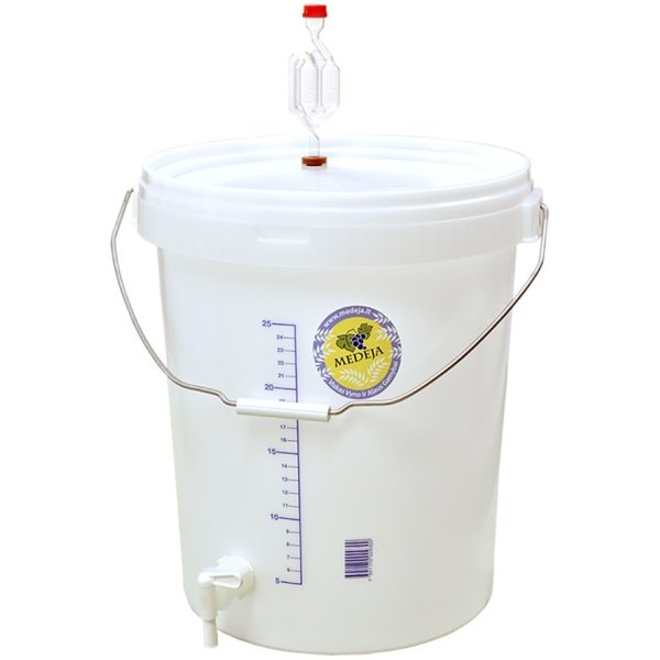 fermentacinis-indas-kibiras-su-kraneliu Medėja 30ltr. Fermentacinis indas (kibiras) su kraneliu