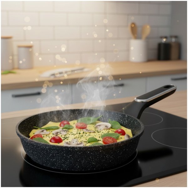 MASTERPAN spausto aliumino keptuvė 24cm, MP-2444