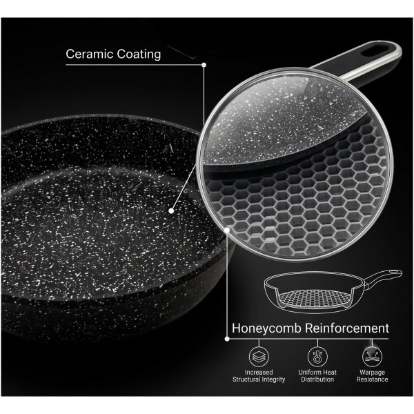 MASTERPAN spausto aliumino keptuvė 24cm, MP-2444