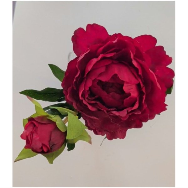 Mākslīga puķe PEONIJA sarkana
