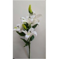 Dirbtinė gėlė puokštelė LELIJA balta
