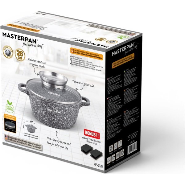 MASTERPAN puodas 26cm, 5,5L, MP-2129