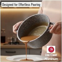 MP-2130 14 MASTERPAN puodas granitinis 28cm, 6,8L . MP-2130