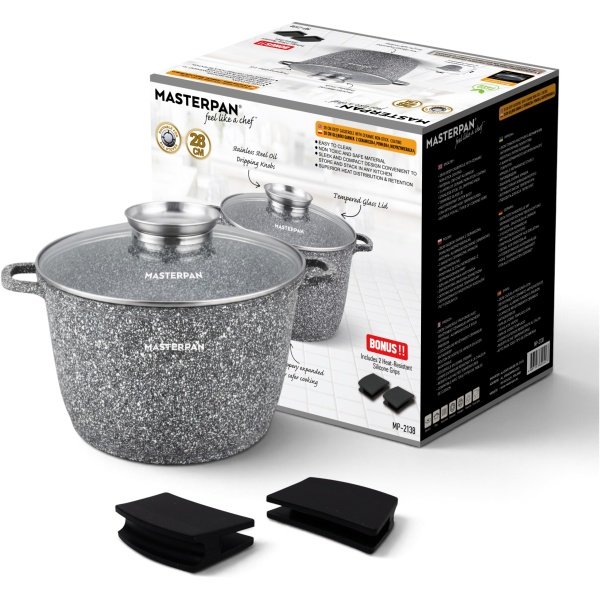 MASTERPAN gilus granitinis puodas 28cm, 10L, MP-2138
