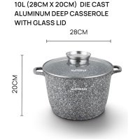 MASTERPAN gilus granitinis puodas 28cm, 10L, MP-2138