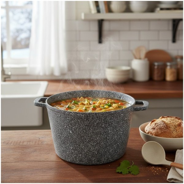 MASTERPAN gilus granitinis puodas 28cm, 10L, MP-2138
