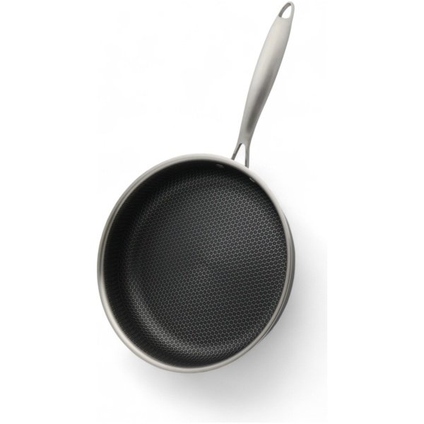 MASTERPAN nerūdijančio plieno gili keptuvė su dangčiu 28cm, MP-2339