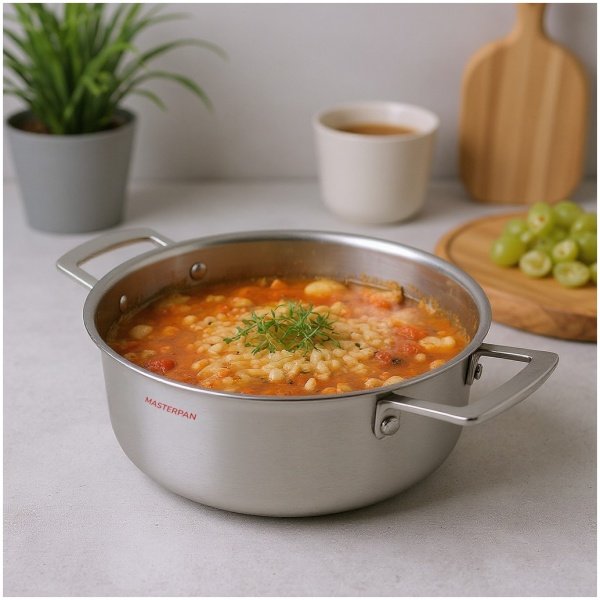 MASTERPAN nerūdijančio plieno puodas 24cm, MP-2701