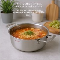MASTERPAN nerūdijančio plieno puodas 24cm, MP-2701