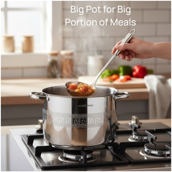 MASTERPAN nerūdijančio plieno puodas 19,3L , 32cm. MP-5149