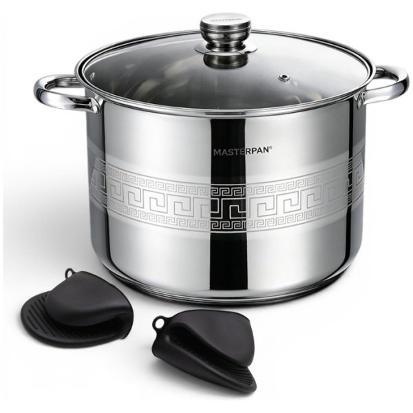 MASTERPAN nerūdijančio plieno puodas 19,3L , 32cm. MP-5149