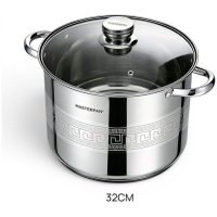 MASTERPAN nerūdijančio plieno puodas 19,3L , 32cm. MP-5149