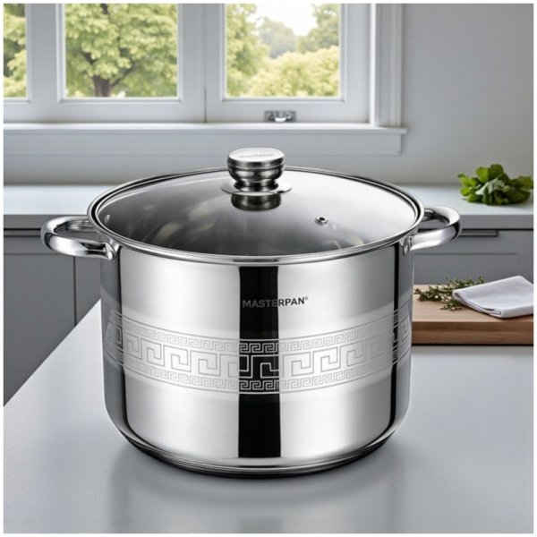 MASTERPAN nerūdijančio plieno puodas 22,7L , 34cm. MP-5150