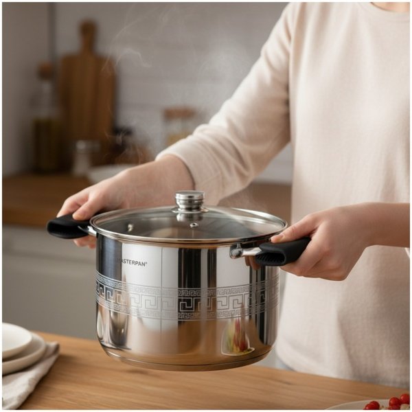 MP-5151.11 MASTERPAN nerūdijančio plieno puodas 25,4L , 36cm. MP-5151