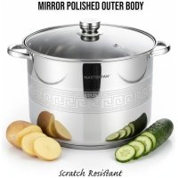 MP-5151.23 MASTERPAN nerūdijančio plieno puodas 25,4L , 36cm. MP-5151