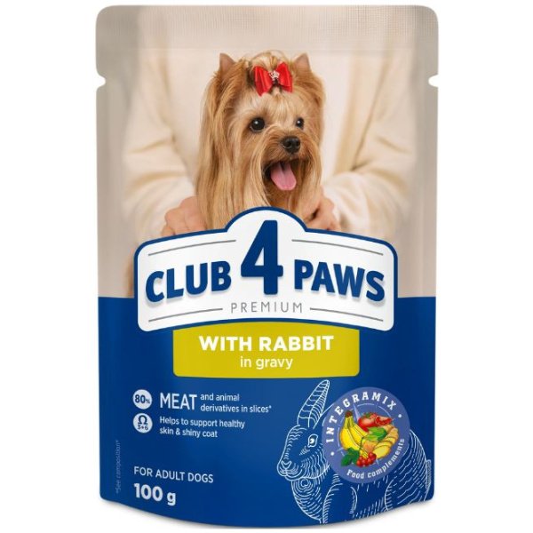 Club 4 Paws Premium konservai su triušiena padaže šunims