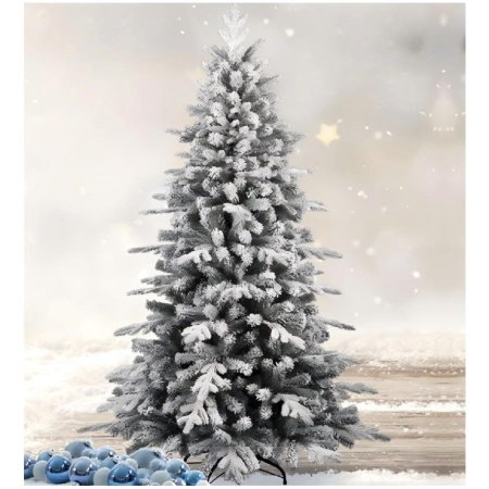 galaxy-snowy-christmas-tree-with-glitter (1)(1) Snieguota kalėdinė pušis 150cm – galaktika (pristatymas per 7-14 d.d.)